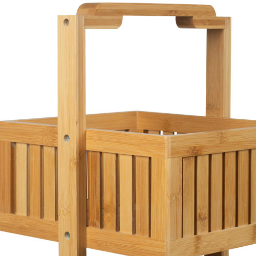 Bay Isle Home Larock Freestanding Bamboo Shower Caddy & Reviews Wayfair